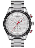 Buy Shop Tissot T Sport PRS 516 Chronograph White Dial Silver Steel Strap Watch For Men - T100.417.11.031.00 USA Online
