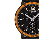 Buy Shop Tissot T Sport Quickster Chronograph Black Dial Black Rubber Strap Watch For Men - T095.417.36.057.01 USA Online
