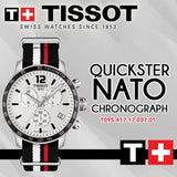 Buy Shop Tissot T Sport Quickster Chronograph NATO Watch For Men - T095.417.17.037.01 USA Online