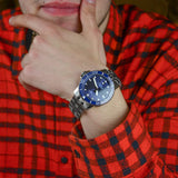 Buy Shop Tissot T Sport Seastar 1000 Powermatic Silicium Blue Dial Silver Steel Strap Watch For Men - T120.407.11.041.01 USA Online