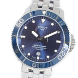 Buy Shop Tissot T Sport Seastar 1000 Powermatic Silicium Blue Dial Silver Steel Strap Watch For Men - T120.407.11.041.01 USA Online