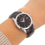 Buy Shop Tissot T Trend Couturier Black Dial Black Leather Strap Watch For Women - T035.210.16.051.00 USA Online