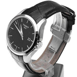 Buy Shop Tissot T Trend Couturier Black Dial Black Leather Strap Watch For Women - T035.210.16.051.00 USA Online