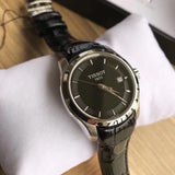 Buy Shop Tissot T Trend Couturier Black Dial Black Leather Strap Watch For Women - T035.210.16.051.00 USA Online