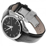 Buy Shop Tissot T Trend Couturier Black Dial Black Leather Strap Watch For Women - T035.210.16.051.00 USA Online