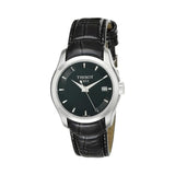 Buy Shop Tissot T Trend Couturier Black Dial Black Leather Strap Watch For Women - T035.210.16.051.00 USA Online