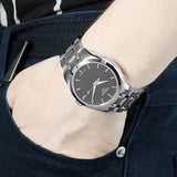 Buy Shop Tissot T Trend Couturier Chronograph Black Dial Silver Steel Strap Watch For Men - T035.410.11.051.00 USA Online