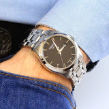 Buy Shop Tissot T Trend Couturier Chronograph Black Dial Silver Steel Strap Watch For Men - T035.410.11.051.00 USA Online