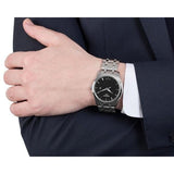 Buy Shop Tissot T Trend Couturier Chronograph Black Dial Silver Steel Strap Watch For Men - T035.410.11.051.00 USA Online