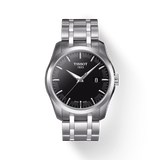 Buy Shop Tissot T Trend Couturier Chronograph Black Dial Silver Steel Strap Watch For Men - T035.410.11.051.00 USA Online