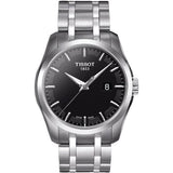 Buy Shop Tissot T Trend Couturier Chronograph Black Dial Silver Steel Strap Watch For Men - T035.410.11.051.00 USA Online