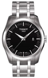 Buy Shop Tissot T Trend Couturier Chronograph Black Dial Silver Steel Strap Watch For Men - T035.410.11.051.00 USA Online