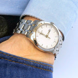 Buy Shop Tissot T Trend Couturier Chronograph White Dial Silver Steel Strap Watch For Men - T035.410.11.031.00 USA Online