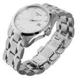Buy Shop Tissot T Trend Couturier Chronograph White Dial Silver Steel Strap Watch For Men - T035.410.11.031.00 USA Online