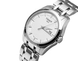 Buy Shop Tissot T Trend Couturier Chronograph White Dial Silver Steel Strap Watch For Men - T035.410.11.031.00 USA Online