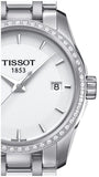 Buy Shop Tissot T Trend Couturier Lady White Dial Watch For Women - T035.210.61.011.00 USA Online