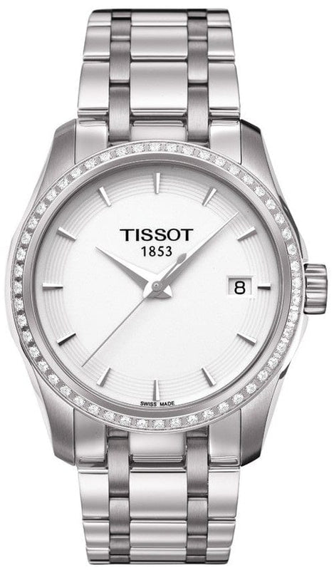 Buy Shop Tissot T Trend Couturier Lady White Dial Watch For Women - T035.210.61.011.00 USA Online