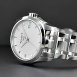 Buy Shop Tissot T Trend Couturier White Dial Silver Steel Strap Watch For Women - T035.210.11.011.00 USA Online