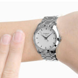 Buy Shop Tissot T Trend Couturier White Dial Silver Steel Strap Watch For Women - T035.210.11.011.00 USA Online