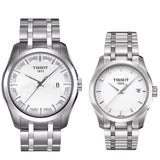 Buy Shop Tissot T Trend Couturier White Dial Silver Steel Strap Watch For Women - T035.210.11.011.00 USA Online