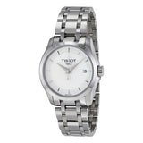 Buy Shop Tissot T Trend Couturier White Dial Silver Steel Strap Watch For Women - T035.210.11.011.00 USA Online