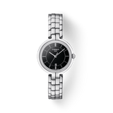 Buy Shop Tissot T Trend Flamingo Black Dial Silver Steel Strap Watch For Women - T094.210.11.051.00 USA Online