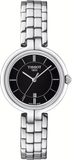 Buy Shop Tissot T Trend Flamingo Black Dial Silver Steel Strap Watch For Women - T094.210.11.051.00 USA Online
