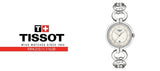 Buy Shop Tissot T Trend Flamingo Mother of Pearl Dial Silver Steel Strap Watch for Women - T094.210.11.116.00 USA Online