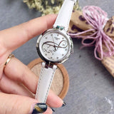 Buy Shop Tissot T Trend Flamingo Valentines Mother of Pearl White Dial White Leather Strap Watch For Women - T094.210.16.111.01 USA Online