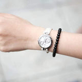 Buy Shop Tissot T Trend Flamingo Valentines Mother of Pearl White Dial White Leather Strap Watch For Women - T094.210.16.111.01 USA Online