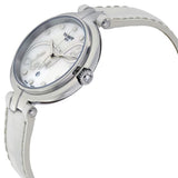 Buy Shop Tissot T Trend Flamingo Valentines Mother of Pearl White Dial White Leather Strap Watch For Women - T094.210.16.111.01 USA Online