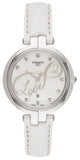 Buy Shop Tissot T Trend Flamingo Valentines Mother of Pearl White Dial White Leather Strap Watch For Women - T094.210.16.111.01 USA Online