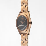 Buy Shop Tissot T Wave Anthracite Dial Rose Gold Steel Strap Watch For Women - T112.210.33.061.00 USA Online