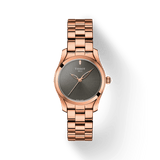 Buy Shop Tissot T Wave Anthracite Dial Rose Gold Steel Strap Watch For Women - T112.210.33.061.00 USA Online