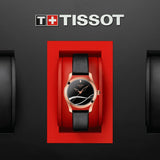 Buy Shop Tissot T Wave Black Dial Black Leather Strap Watch For Women - T112.210.36.051.00 USA Online