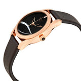 Buy Shop Tissot T Wave Black Dial Black Leather Strap Watch For Women - T112.210.36.051.00 USA Online