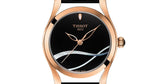 Buy Shop Tissot T Wave Black Dial Black Leather Strap Watch For Women - T112.210.36.051.00 USA Online