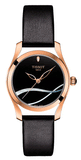 Buy Shop Tissot T Wave Black Dial Black Leather Strap Watch For Women - T112.210.36.051.00 USA Online