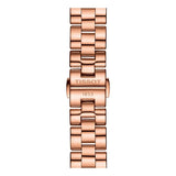 Buy Shop Tissot T Wave Black Dial Rose Gold Steel Strap Watch For Women - T112.210.33.051.00 USA Online