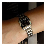 Buy Shop Tissot T Wave Black Dial Silver Steel Strap Watch for Women - T02.1.285.52 USA Online