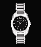 Buy Shop Tissot T Wave Black Dial Watch For Women - T023.210.11.057.00 USA Online