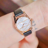 Buy Shop Tissot T Wave Diamond Mother of Pearl Dial Black Leather Strap Watch For Women - T112.210.36.111.00 USA Online