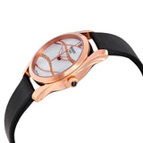 Buy Shop Tissot T Wave Diamond Mother of Pearl Dial Black Leather Strap Watch For Women - T112.210.36.111.00 USA Online