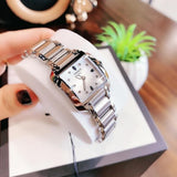 Buy Shop Tissot T Wave Diamonds Mother of Pearl Dial Silver Steel Strap Watch for Women - T02.1.285.74 USA Online