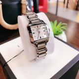 Buy Shop Tissot T Wave Diamonds Mother of Pearl Dial Silver Steel Strap Watch for Women - T02.1.285.74 USA Online