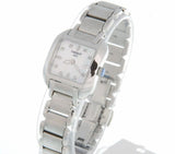 Buy Shop Tissot T Wave Diamonds Mother of Pearl Dial Silver Steel Strap Watch for Women - T02.1.285.74 USA Online