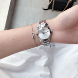 Buy Shop Tissot T Wave Diamonds White Dial Silver Steel Strap Watch For Women - T112.210.11.036.00 USA Online