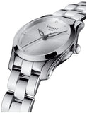 Buy Shop Tissot T Wave Diamonds White Dial Silver Steel Strap Watch For Women - T112.210.11.036.00 USA Online