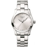 Buy Shop Tissot T Wave Diamonds White Dial Silver Steel Strap Watch For Women - T112.210.11.036.00 USA Online