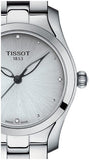 Buy Shop Tissot T Wave Diamonds White Dial Silver Steel Strap Watch For Women - T112.210.11.036.00 USA Online